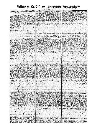 Beilage zu Nr. 210