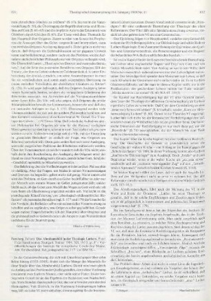 831-832 [Rezension] Forsberg, Juhani, Das Abrahamsbild in der Theologie Luthers