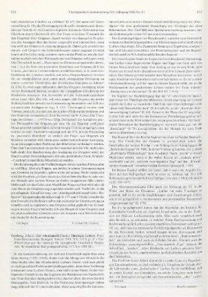 831-832 [Rezension] Forsberg, Juhani, Das Abrahamsbild in der Theologie Luthers