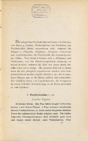 Die pelagischen Phyllodociden der Plankton-Expedition der Humboldtstiftung