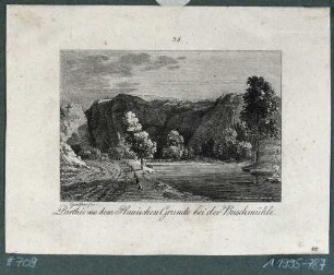 Ansicht des Plauenschen Grundes mit der Buschmühle