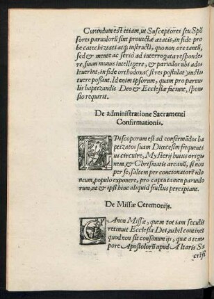 De Missae Ceremoniis.
