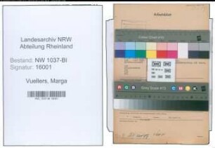 Entnazifizierung Marga Vuellers , geb. 27.04.1903 (Studienraetin)