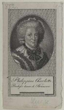 Bildnis der Philippine Charlotte, Ducesse douair de Brunswic