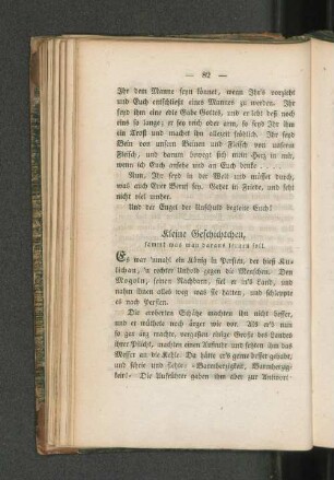 Kleine Geschichtchen,