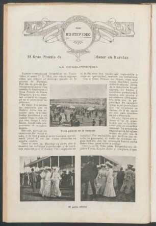 De Montevideo - El Gran Premio de Honor en Maroñas : La concurrencia