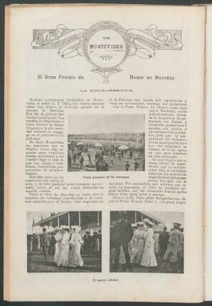 De Montevideo - El Gran Premio de Honor en Maroñas : La concurrencia