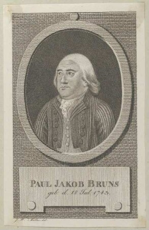 Bildnis des Paul Jakob Bruns
