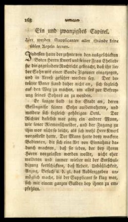Ein und zwanzigstes Capitel. - Dreyßigstes Capitel.