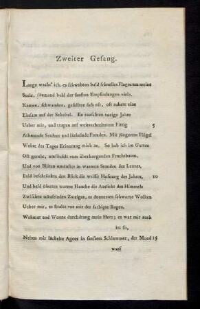 Zweiter Gesang