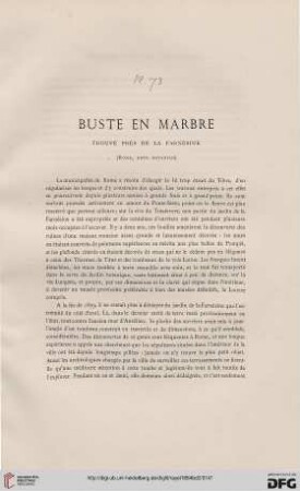 Buste en marbre