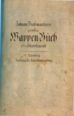 Johann Siebmachers großes Wappen-Buch. 8