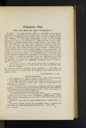 Sechzehntes Buch. (Bis zum Ende des ersten Kriegsjahres.)