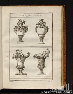 Planche 175. Diverses formes de Vases.