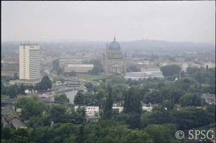 Potsdam, Blick vom Brauhausberg auf die Stadt.
