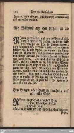 Alle Wildnuß aus den Ertzen zu ziehen