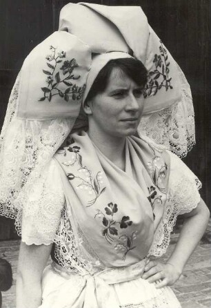 Tanztracht aus Kunersdorf : Kleidung - niedersorbische Tracht. Ort: Kósobuz / Kunersdorf. Tanztracht