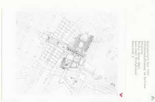 Städtebauliche Planung Rathaus Steglitz, Berlin-Steglitz (Diplomarbeit bei Willy Kreuer): Grundriss