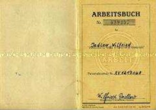 Arbeitsbuch eines Friseurs