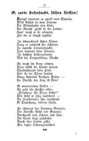 O, zarte Sehnsucht, süßes Hoffen!