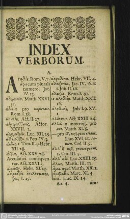 Index Verborum