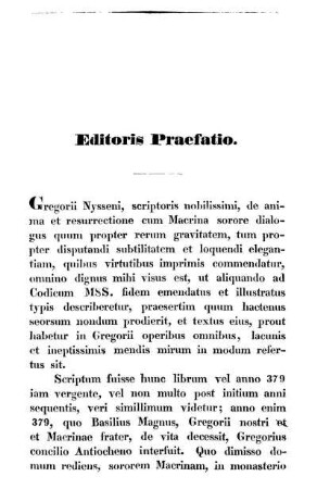 Editoris Praefatio.