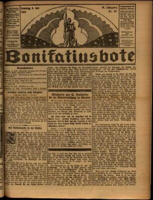 Ausgabe vom Sonntag, den 08. Juli 1923.