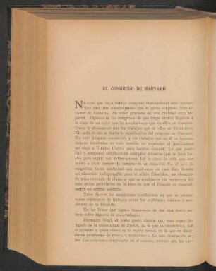 El Congreso de Harvard