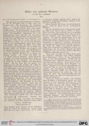 3: Bilder von seltenen Meistern, 16, ein unbeschriebenes Bild von Georg Pencz