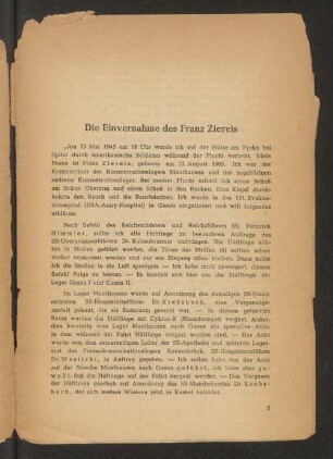 Die Einvernahme des Franz Ziereis