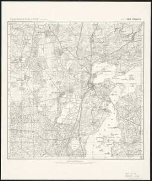 Meßtischblatt 2339 : Krakow, 1936 : Krakow. - Hrsg. 1882. - 1:25000. - [Berlin]: Reichsamt für Landesaufnahme, 1936. - 1 Kt.