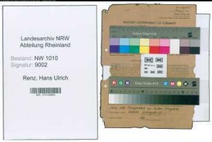 Entnazifizierung Hans Ulrich Renz , geb. 14.05.1906 (Kaufm.Angestellter)