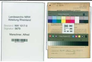 Entnazifizierung Alfred Marschner , geb. 04.01.1906 (Kaufmann)