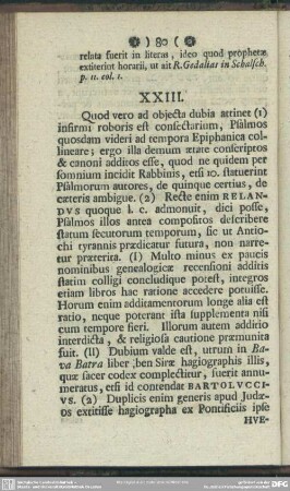 XXIII. de caeteris libris aliisque, quos apocryphos vocant