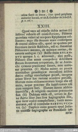 XXIII. de caeteris libris aliisque, quos apocryphos vocant