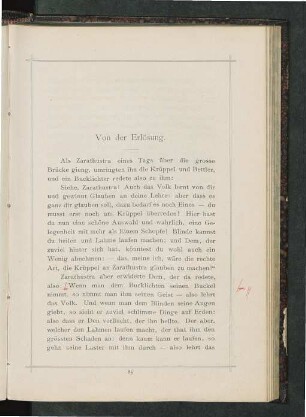 Von der Erlösung.