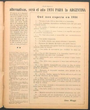 Qué nos espera en 1934