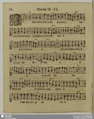 IV. Ich will dem Herren singen