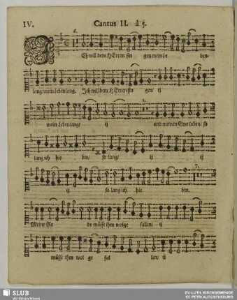 IV. Ich will dem Herren singen
