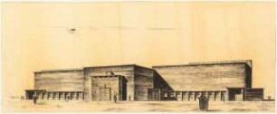 Tonfilmatelier der UFA (Universum Film AG), Potsdam-Babelsberg: Perspektivische Ansicht (Variante)