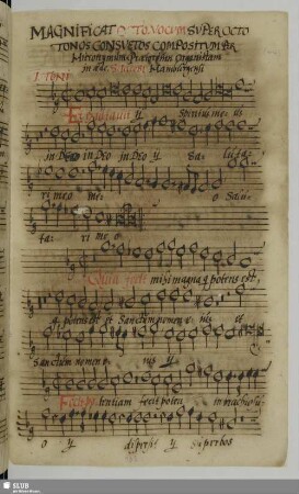 Praetorius, Hieronymus: Magnificat in 1.Ton (dorisch)