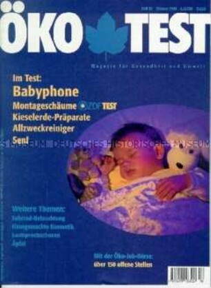 "Öko-Test", Monatszeitschrift für Gesundheit und Umwelt (Zeitungskiosk 1998)