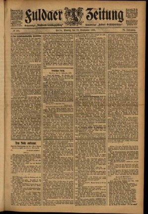 Ausgabe vom Montag, den 18. September 1905.