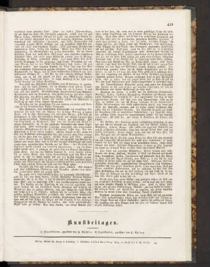 Kunstbeilagen.
