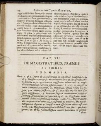 Cap. XII. De Magnistratibus, Præmiis Et Poenis.