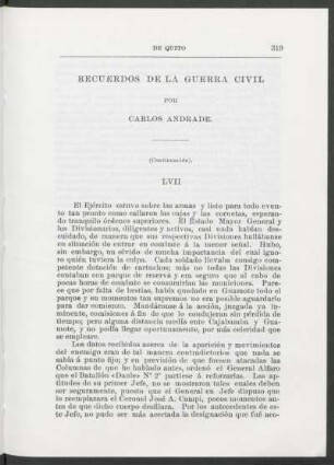 Recuerdos de la guerra civil : LVII - LX