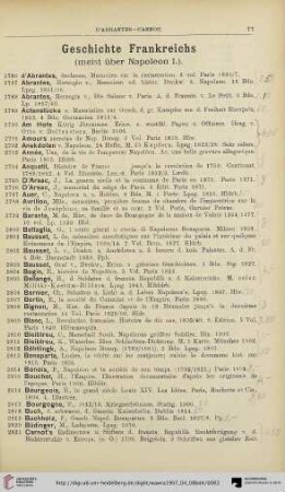 Geschichte Frankreichs (Nr. 2786-3038)