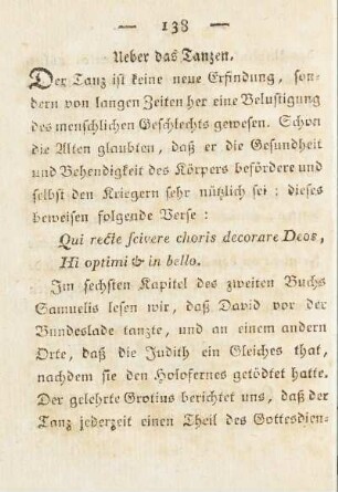 Ueber das Tanzen