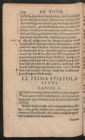 Ex Prima Epistola Petri.