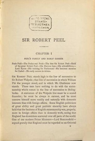 Sir Robert Peel : By Justin McCarthy